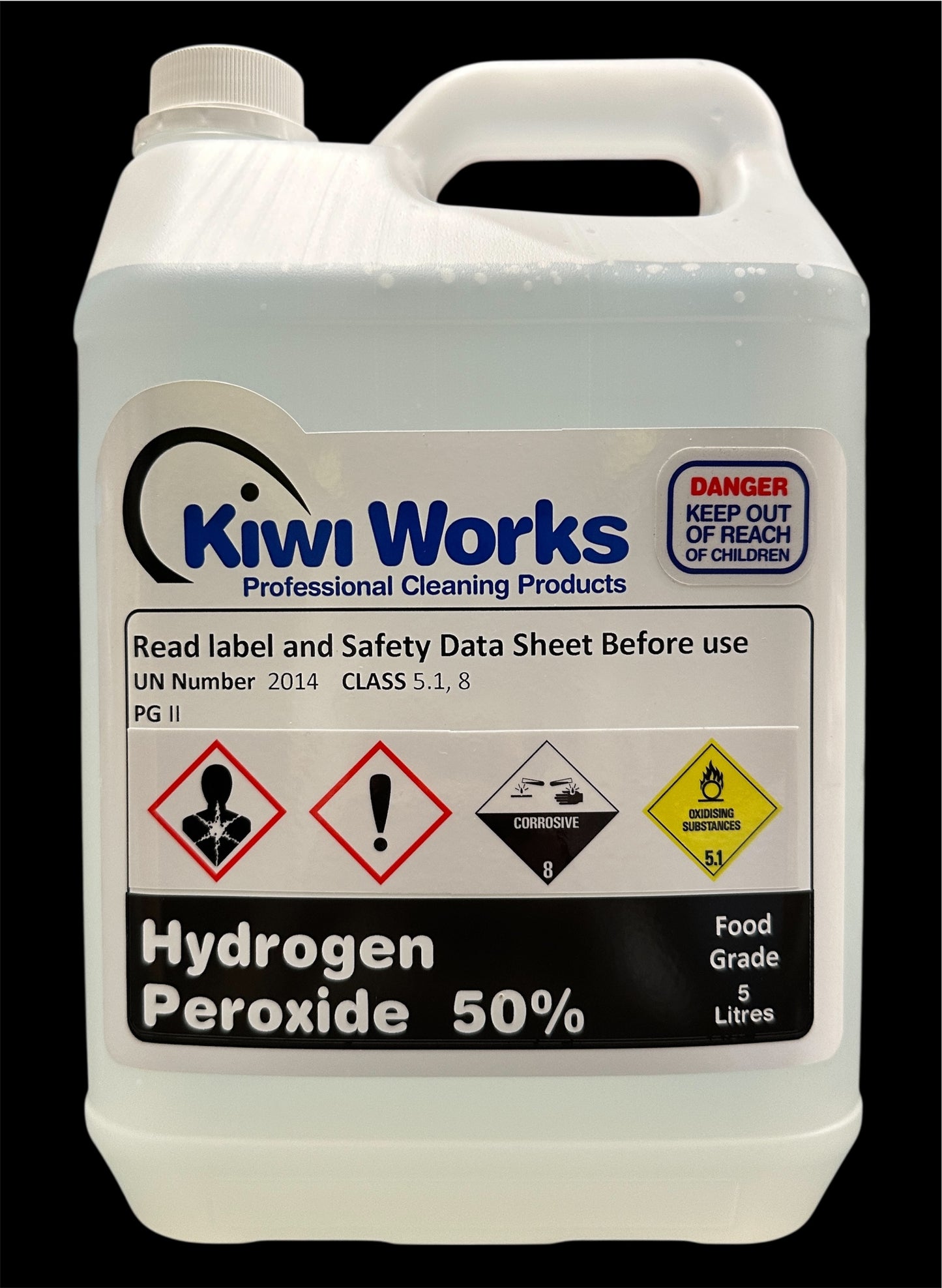 Hydrogen Peroxide 50% 5 Litres - FOOD GRADE