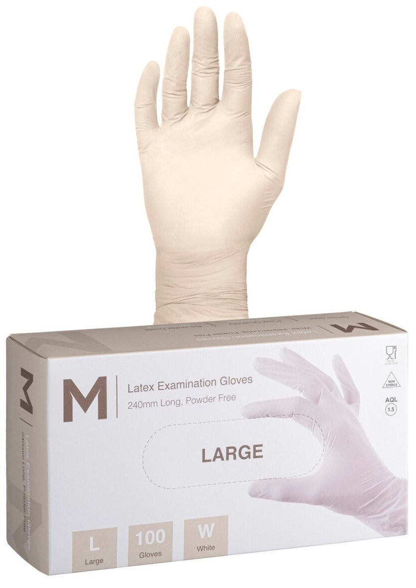 GREAT VALUE 10 x boxes at $8.74 each Latex Premium Powder Free Gloves