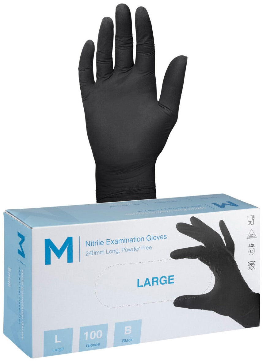 Nitrile Black Powder Free Quality Gloves